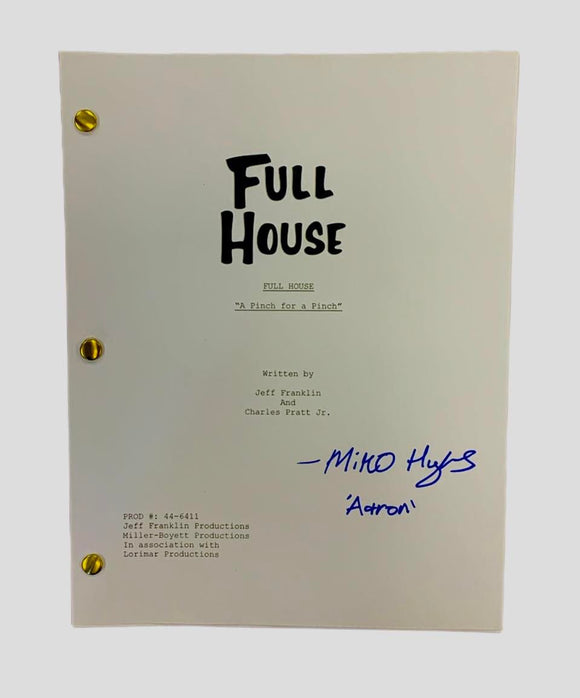 Miko Hughes Full House Autographed Script