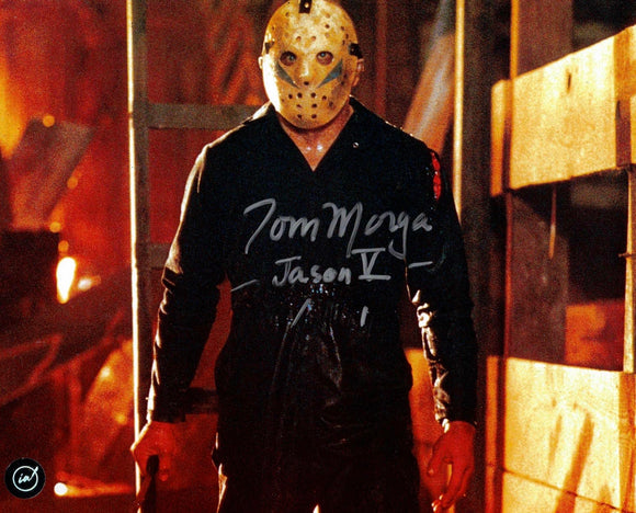 Tom Morga as Jason Voorhees in Friday the 13th Part V Autographed 8x10 Photo