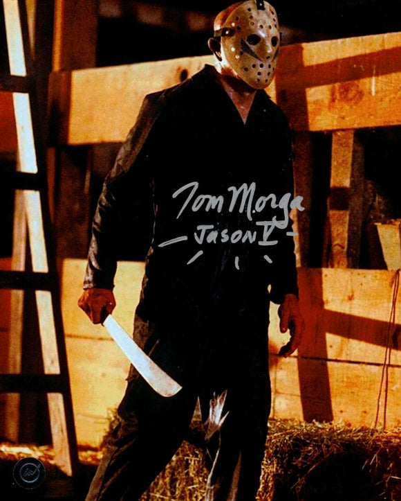 Tom Morga as Jason Voorhees in Friday the 13th Part V 8x10 Autographed Photo