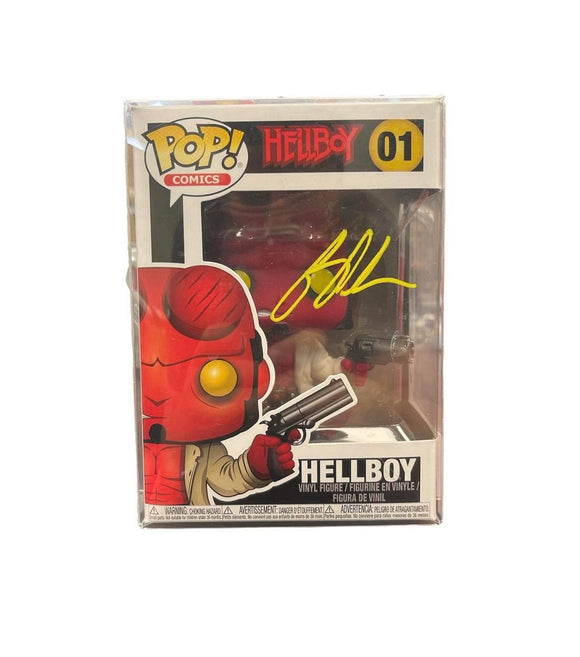 Ron Perlman Hellboy Autographed Funko Pop #01