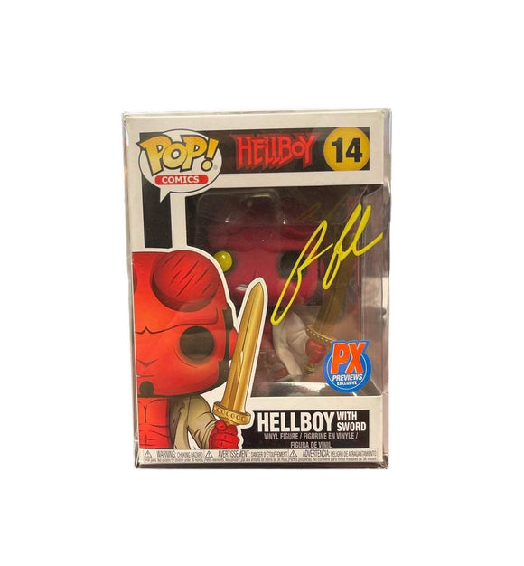Ron Perlman Hellboy Autographed Funko Pop #14