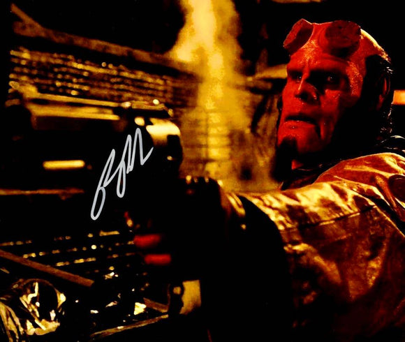 Ron Perlman as Hellboy Autographed 8x10