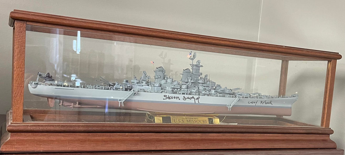 Steven Seagal Autographed Franklin Mint U.S.S. Missouri Battleship ...