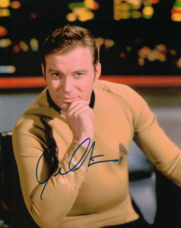 William Shatner Captain Kirk Star Trek Autographed 8x10
