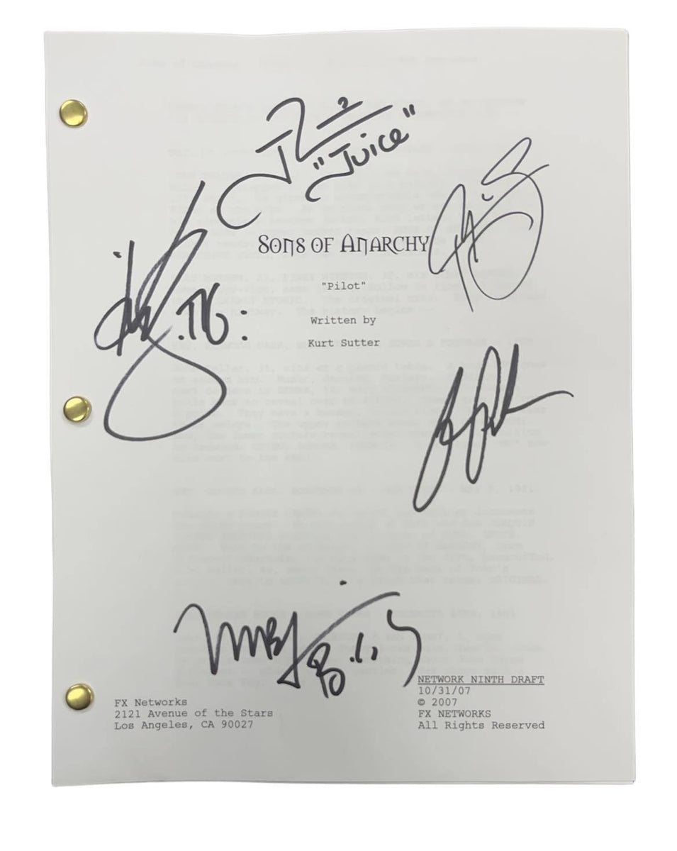 Cast Signed Sons of Anarchy Autographed Pilot Script Cover with FIVE A ...