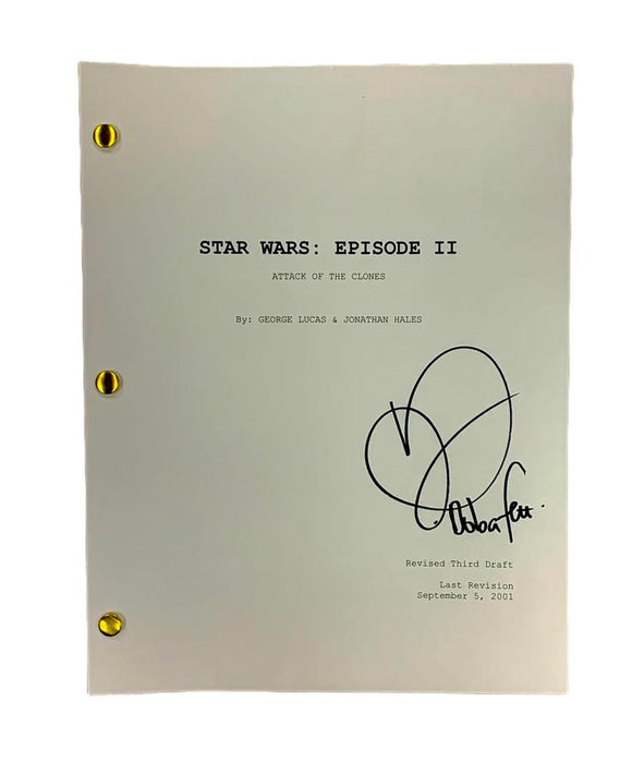 Daniel Logan Boba Fett Star Wars Episode II: Attack of the Clones Autographed Script