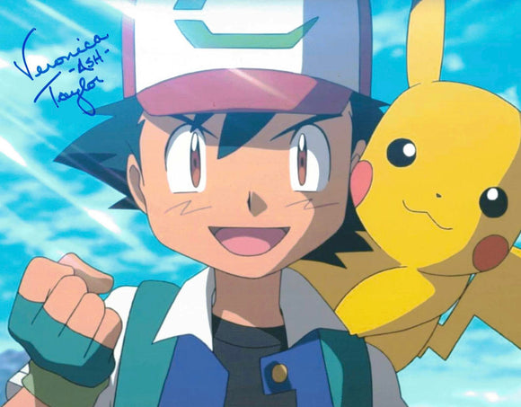 Veronica Taylor as Ash Ketchum in Pokemon Autographed 8x10