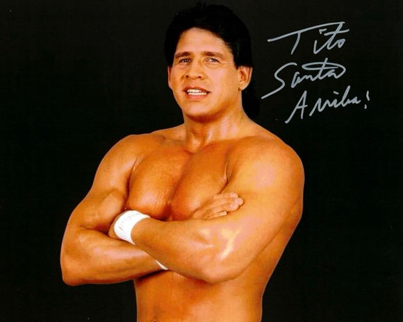 Tito Santana WWF Autographed 8x10