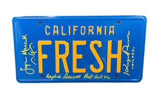 Joseph Marcell/Karen Parsons/Daphne Reid Autographed FRESH Licence Plate