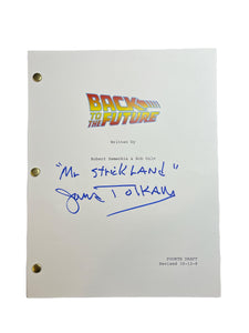 James Tolkan Back to the Future Autographed Script
