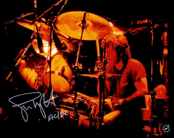 Simon Wright AC/DC & Dio Drummer Autographed 8x10