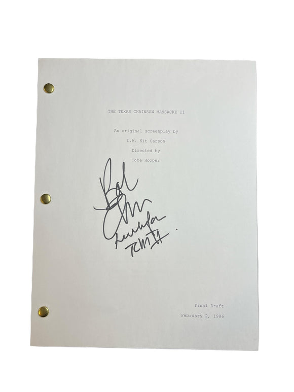 Bob Elmore The Texas Chainsaw Massacre Part 2 Autographed Script